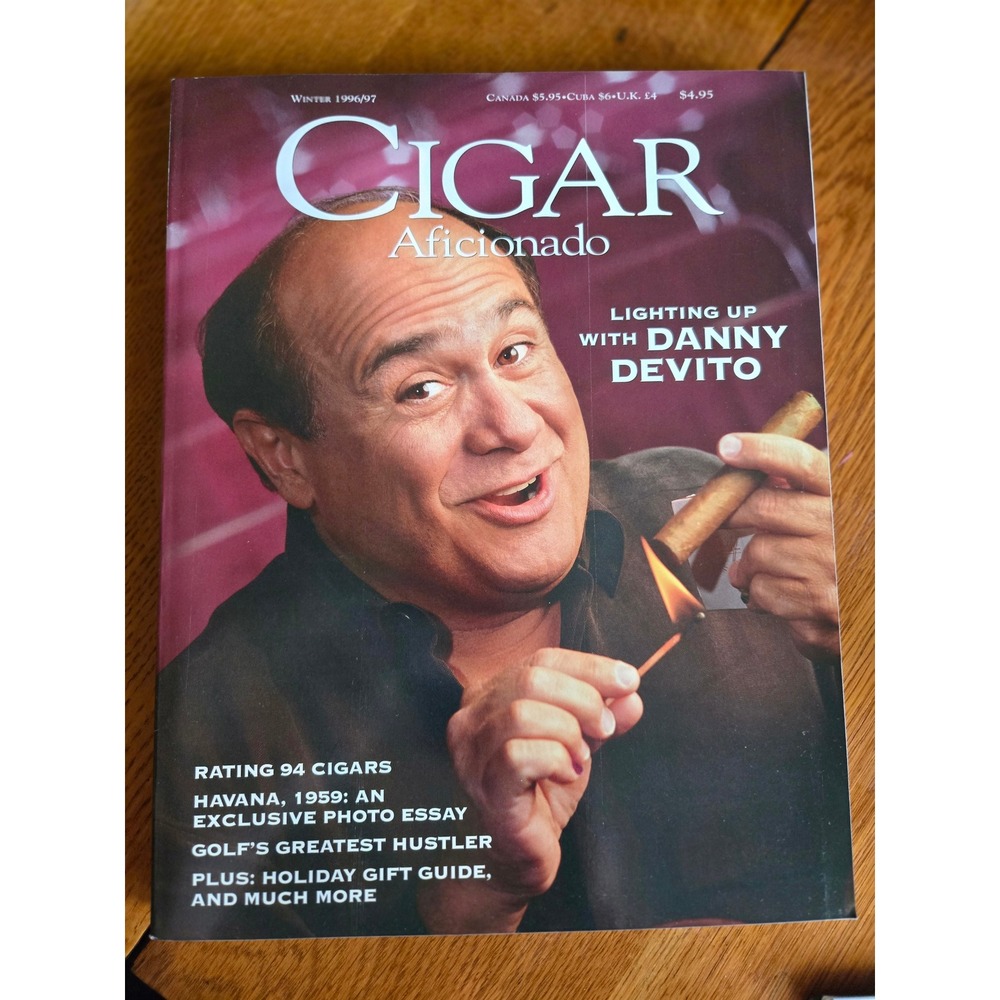 Cigar Aficionado Magazine Winter 1996 / 97 Danny DeVito Cover Havana 1959 Photo